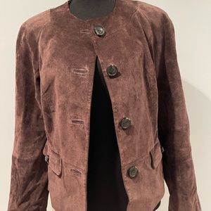 Jones New York Brand Suede jacket. Perfect for fall/winter. Lined.